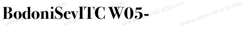 BodoniSevITC W05字体转换